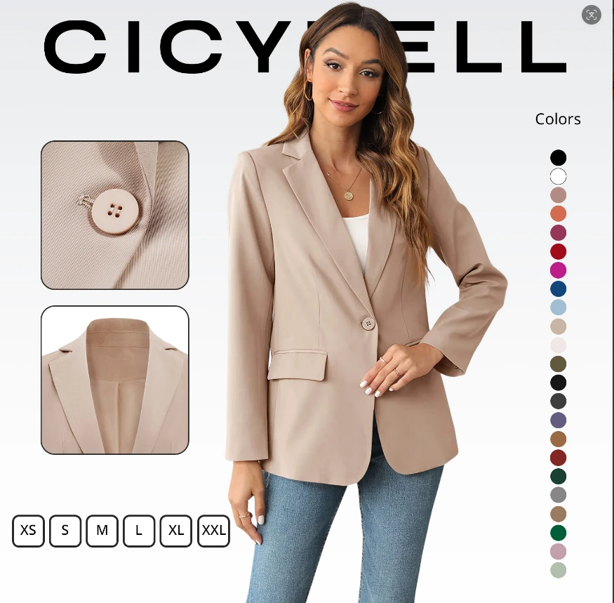 Cicy Bell Single-Button Blazer, product code KY0521