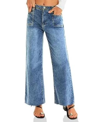 Cicy Bell Wide-Leg Jeans, product code H5N872