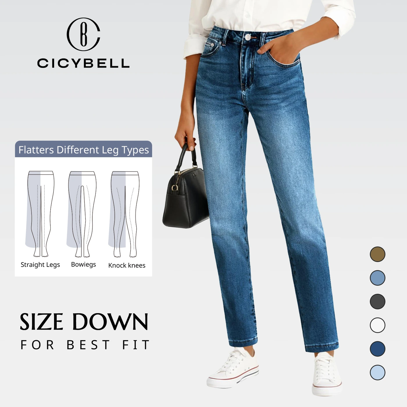Cicy Bell Straight-Leg Jeans, product code H5N979