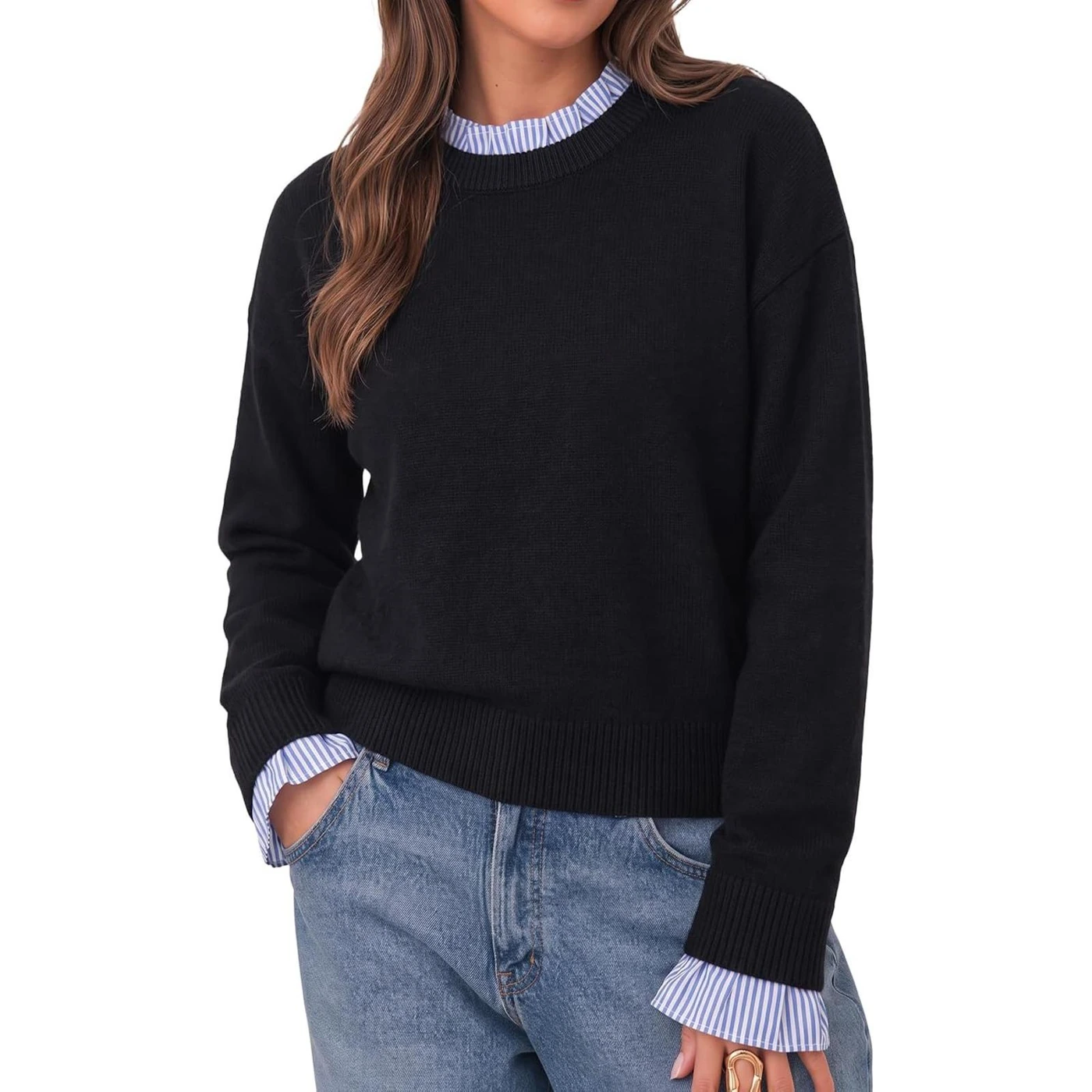 Cicy Bell Ruffle-Trim Sweater, product code N5Z047